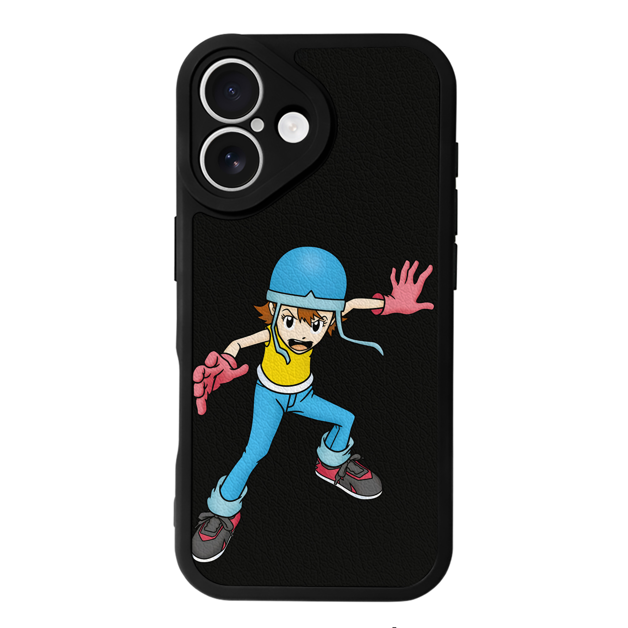 （画像用） Digimon デジタルモンスター/デジモン 【iPhone 16シリーズ対応】シリコンスマホケース（レザー調） 材質：シリコン